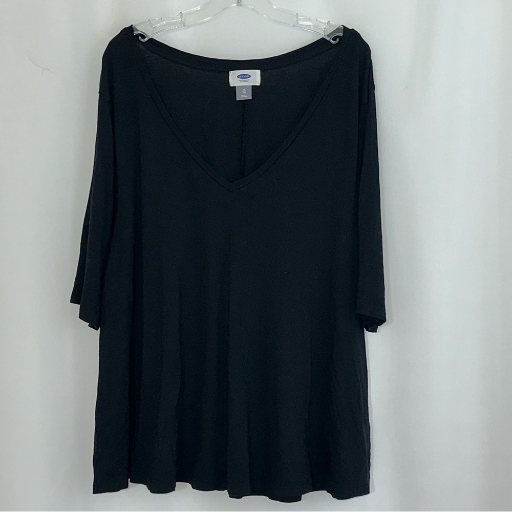 Women’s Old Navy Black Babydoll Top Size XL